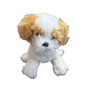 TY Classic Beanie Barley Shih-tzu White and Tan Puppy Dog Animal Plush 10" 2009